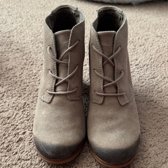 Toms Shoes - Toms Women's Lace-Up Boots in Tan Suede